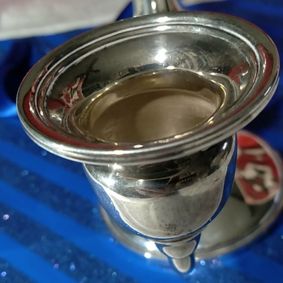 Sterling Silver Three Arm Detachable Candelabra - Picture 7 of 8